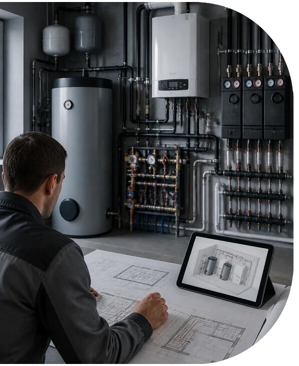Проектирование котельной для дома и бизнеса в Сосновоборске